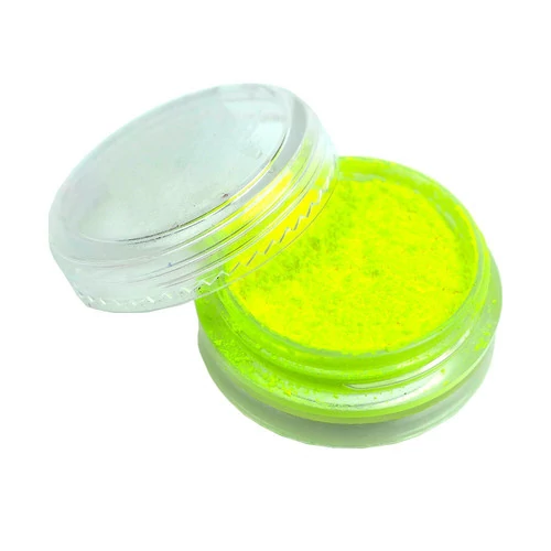 Неоновый пигмент для декора ногтей Nails World №23 желтый 2 г