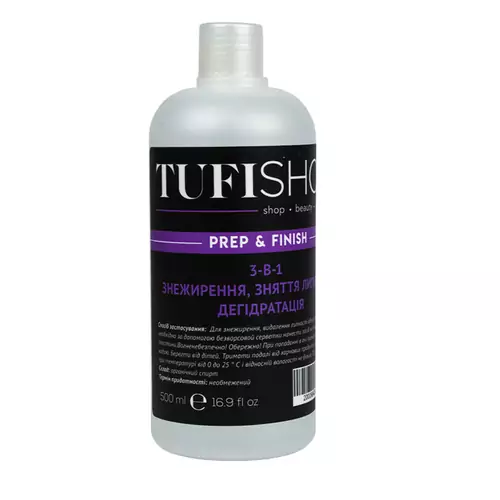 Tufishop Prep&Finish Жидкость для обезжиривания  снятия липкого слоя  дегидрации  500 мл (2000994297248) 061