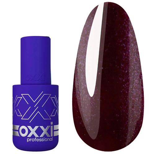 Гель-лак Oxxi №091 - ягодный с микроблеском,10 мл