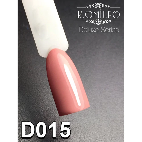 Гель-лак KOMILFO Deluxe Series №D015 темно-карамельный 8 мл (111015) - Фото №2