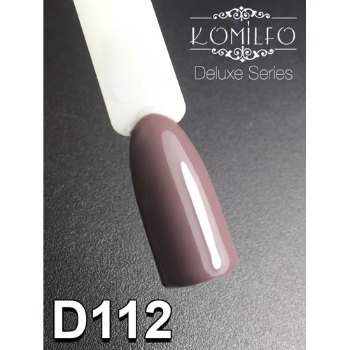 Гель-лак KOMILFO Deluxe Series №D112 лилово-серо-коричневый 8 мл (111112) - Фото №2