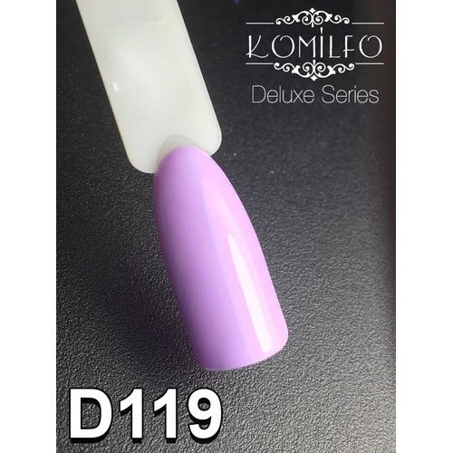 Гель-лак KOMILFO Deluxe Series №D119 светло-лиловый 8 мл (111119) - Фото №2
