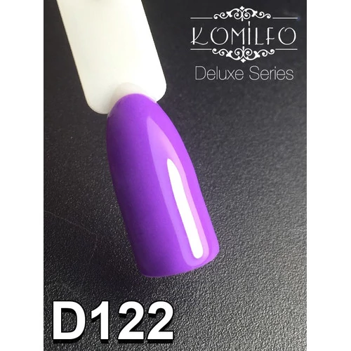 Гель-лак KOMILFO Deluxe Series №D122 насыщенный сиреневый 8 мл (111122) - Фото №2
