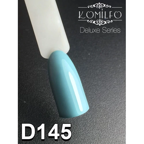 Гель-лак KOMILFO Deluxe Series №D145 нежно-бирюзовый 8 мл (111145) - Фото №2