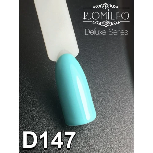 Гель-лак KOMILFO Deluxe Series №D147 голубо-бирюзовый 8 мл (111147) - Фото №2