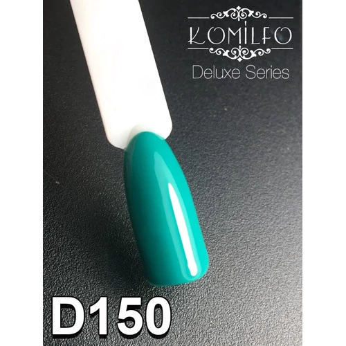 Гель-лак KOMILFO Deluxe Series №D150 бирюзово-зеленый 8 мл (111150) - Фото №2