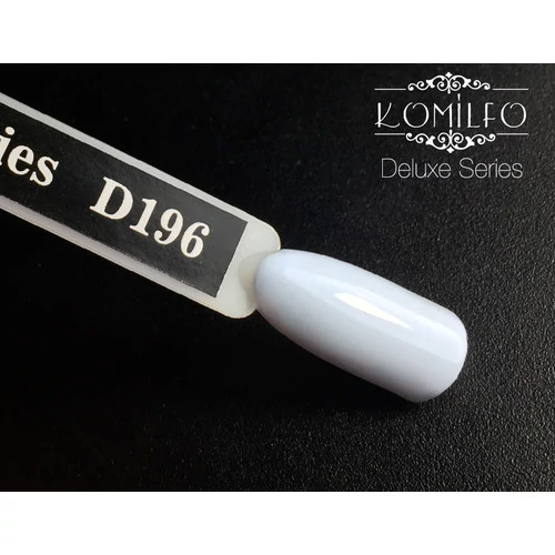 Гель-лак KOMILFO Deluxe Series №D196 светло-васильковый 8 мл (111196) - Фото №2