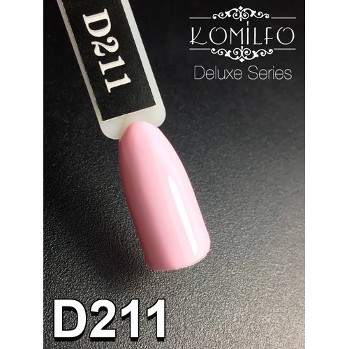 Гель-лак KOMILFO Deluxe Series №D211 лилово-розовый 8 мл  (111211) - Фото №2