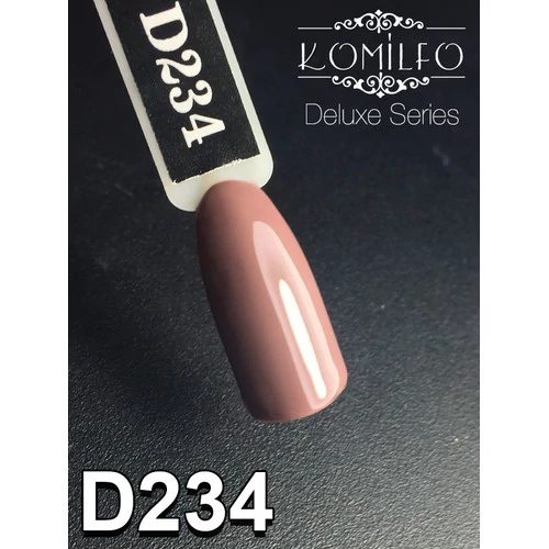 Гель-лак KOMILFO Deluxe Series №D234 коричнево-серый 8 мл (111234) - Фото №2