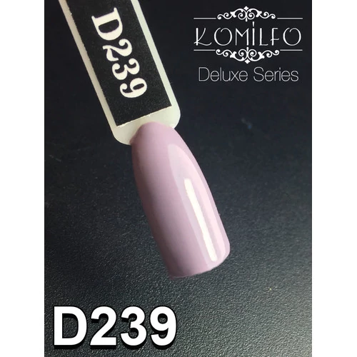 Гель-лак KOMILFO Deluxe Series №D239 дымчато-лиловый 8 мл (111239) - Фото №2