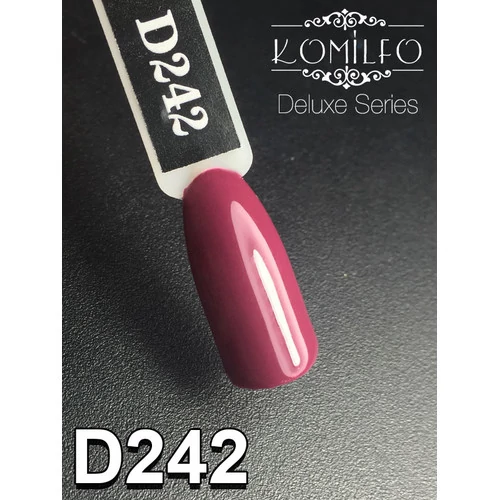 Гель-лак KOMILFO Deluxe Series №D242 классическая марсала 8 мл (111242) - Фото №2