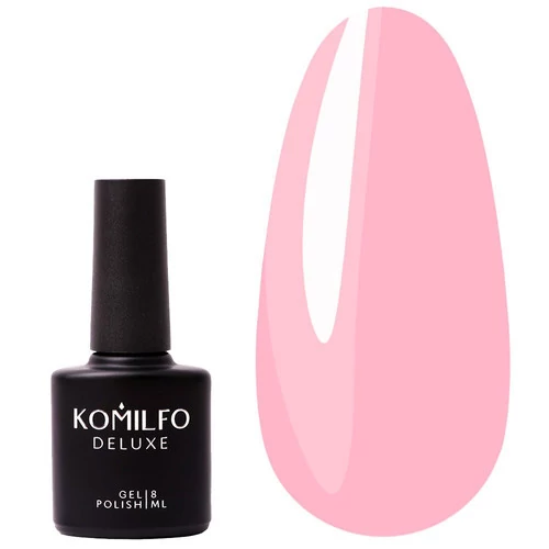 SALE Гель-лак KOMILFO Deluxe Series №D024 светло-розовый 8 мл  (111024) - Фото №1