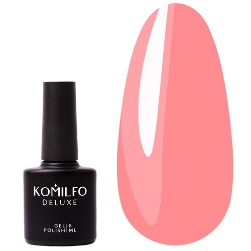 Гель-лак KOMILFO Deluxe Series №D055 кораллово-розовый 8 мл (111055) - Фото №1