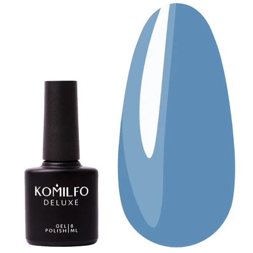 Гель-лак KOMILFO Deluxe Series №D134 темно-голубой 8 мл (111134) - Фото №1