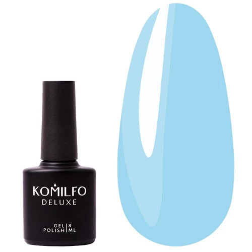 Гель-лак KOMILFO Deluxe Series №D135 светло голубой 8 мл (111135) - Фото №1