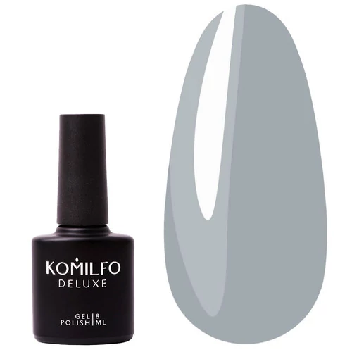 Гель-лак KOMILFO Deluxe Series №D139 темный серо-голубой 8 мл (111139) - Фото №1