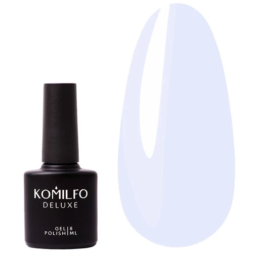 Гель-лак KOMILFO Deluxe Series №D196 светло-васильковый 8 мл (111196) - Фото №1