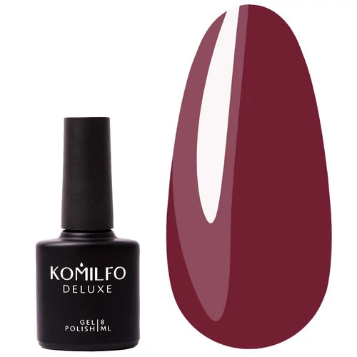 Гель-лак KOMILFO Deluxe Series №D242 классическая марсала 8 мл (111242) - Фото №1