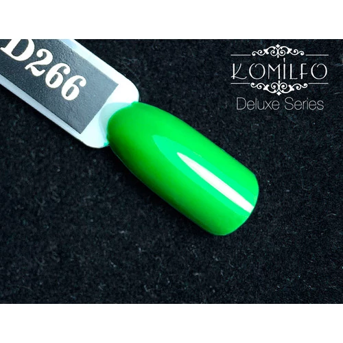 Гель-лак KOMILFO Deluxe Series №D266 темно-зеленый 8 мл (111266) - Фото №2