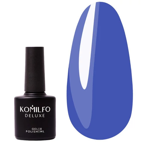 Гель-лак KOMILFO Deluxe Series №D255 насыщенный лазурный 8 мл (111255) - Фото №1