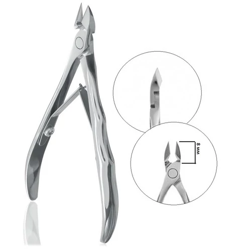 Кусачки профессиональные для кожи EXPERT 20 8 мм (NE-20-8)