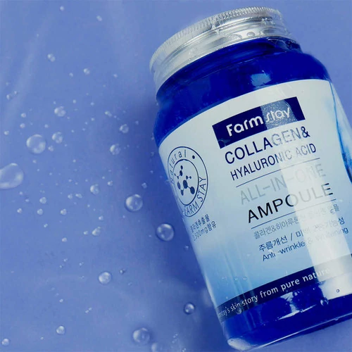 Cыворотка FARMSTAY с коллагеном и гиалуроновой кислотой Collagen&Hyaluronic Acid All-in-One Ampoule (8809469770002) - Фото №2