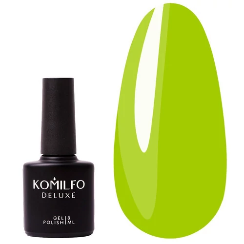 Гель-лак KOMILFO DeLuxe Series №N006 неоновый салатовый 8 мл (870006)