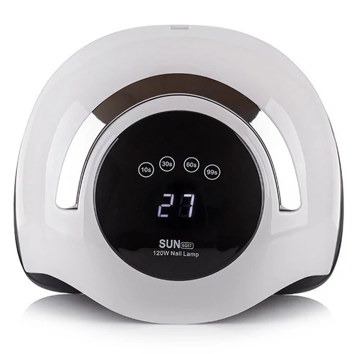 Лампа для маникюра UV/LED Sunprof Sun BQ-5T 120 Вт, с ручкой черно-белый - Фото №2