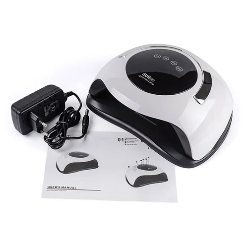 Лампа для маникюра UV/LED Sunprof Sun BQ-5T 120 Вт, с ручкой черно-белый - Фото №4