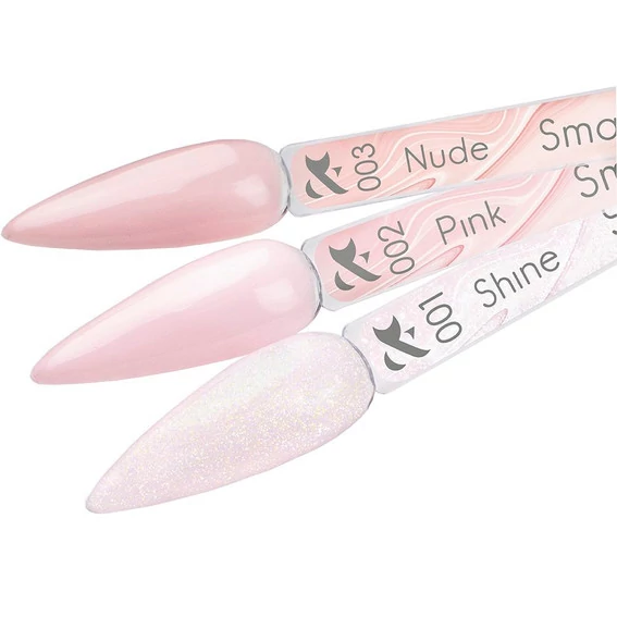 F.O.X Smart Gel Pink жидкий гель для укрепления ногтей розовый 12 мл (b-fgp) - Фото №3