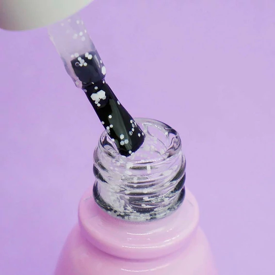 Топ TOKI TOKI White Dot перепелиное яйцо без липкого слоя прозрачный с белыми хлопьями 5 мл (2002504) - Фото №2
