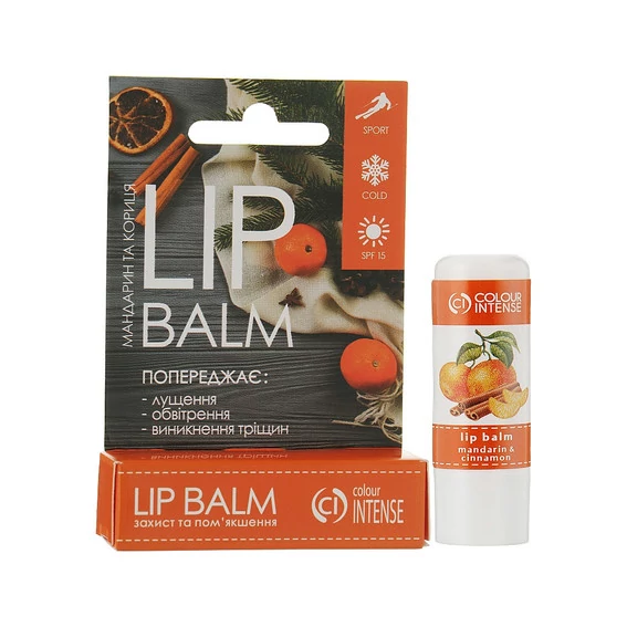 Бальзам для губ COLOUR INTENSE защита и смягчение мандарин и корица SPF 15 5 г (4823083016265) - Фото №2