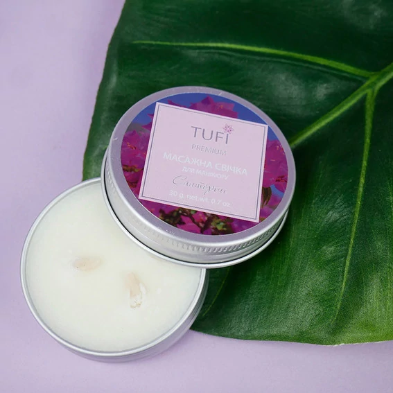 Масажна Spa-свічка для рук TUFI profi Санторіні 30 г (0125407) - Фото №2