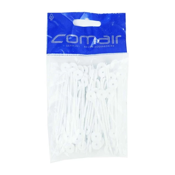 Шпажки для бигуди COMAIR белые пластмассовые 75 мм 100 шт (3150031) - Фото №2