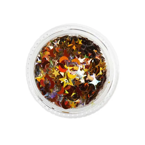 Декор для ногтей в баночке NAILS WORLD микс звездочки 04 - Фото №2