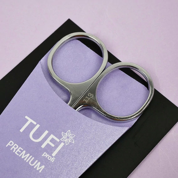 Ножницы для кутикулы TUFI profi Из Высококачественной Нержавеющей Стали Н-113 серебряные 25 мм (0174648) - Фото №4