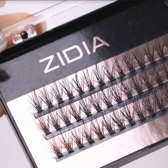 Ресницы ZIDIA Cluster lashes Flame Series C 0,10 Mix M 3 ленты размер 9, 10, 11 mm (110048) - Фото №2