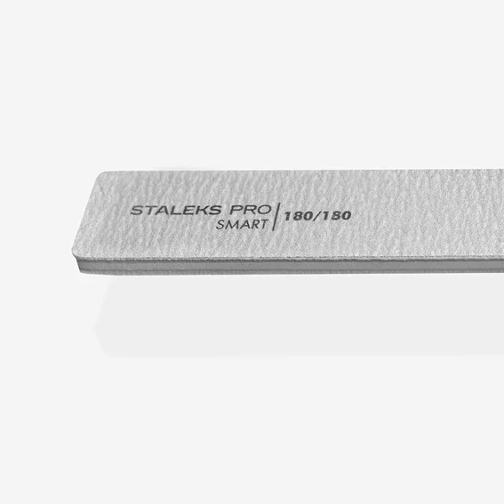 Пилка широкая минеральная прямая для ногтей SMART 180/180 грит 5 шт набор (NFB-31/6) - Фото №2