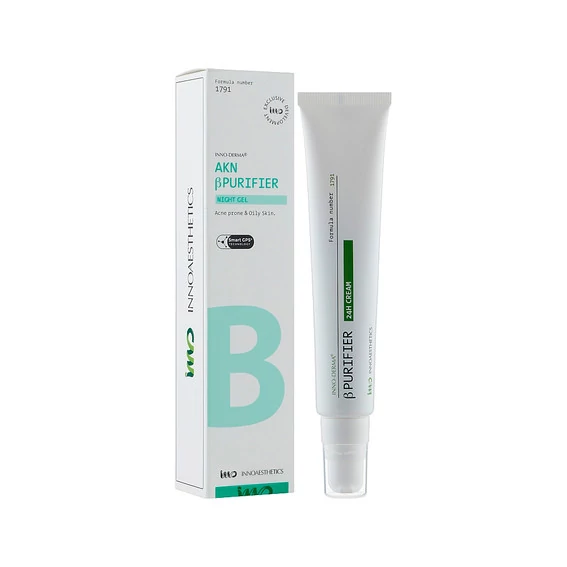Крем-терапия для проблемной кожи INNOAESTHETICS β Purifier Night Gel 50г (ID010) - Фото №2