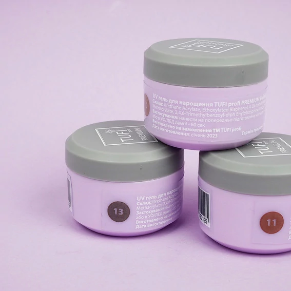Гель для наращивания TUFI profi BUILDER GEL 14 Dusty Rose 15 г (0226590) - Фото №6