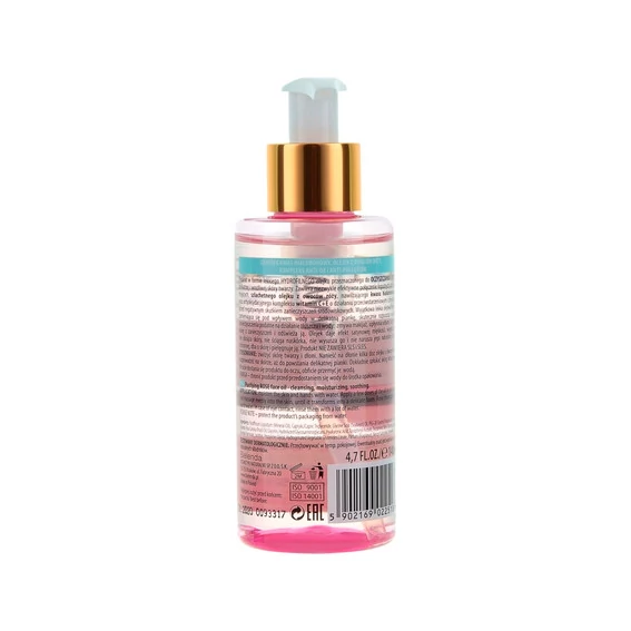 2-фазное розовое масло для умывания лица BIELENDA Rose Care 140 мл (50455) - Фото №2