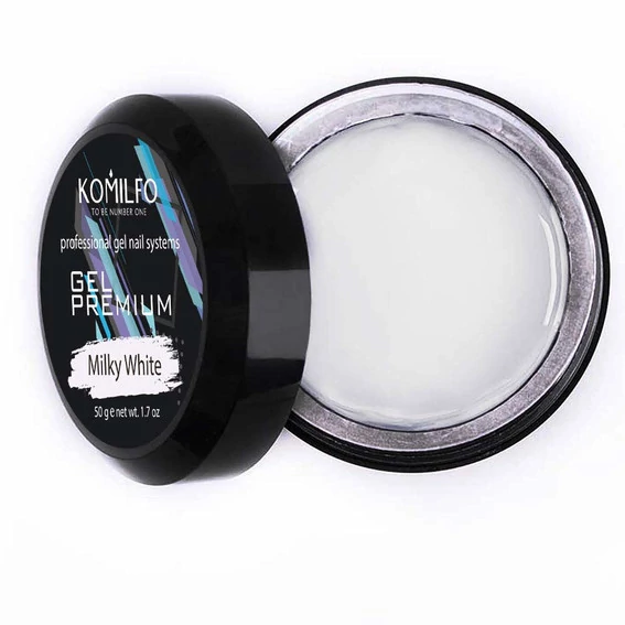 Komilfo Gel Premium Milky White молочно-белый 50 г - Фото №2