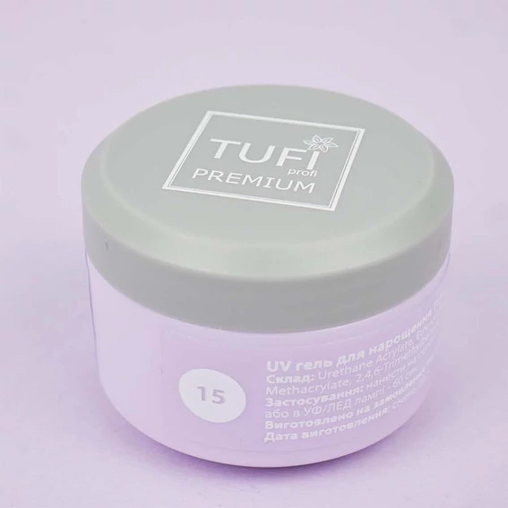 Гель для наращивания TUFI profi BUILDER GEL 15 Clear 15 г (0283886) - Фото №3