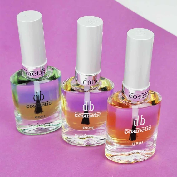 Масло для ногтей и кутикулы DB Cosmetic трехфазное GRAPE 10 мл (00630) - Фото №2
