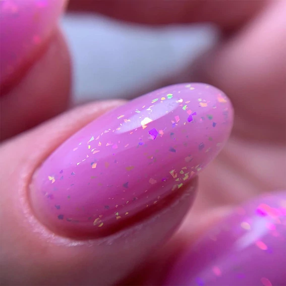 База NAILS OF THE DAY Potal №23 фуксия-голографик с поталью 10 мл (u0000017234) - Фото №3