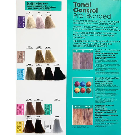 Тонер для волос MATRIX Tonal Control Pre-Bonded 6A кислотный, без аммиака, темный пепельный блондин 90 мл (3474637138080) - Фото №3