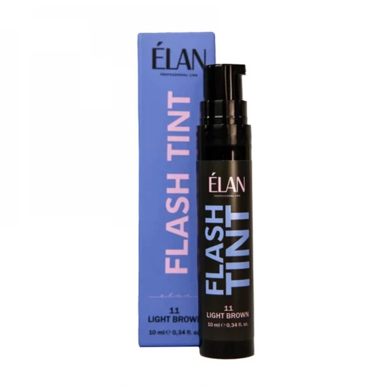 Краска ELAN для бровей и ресниц оклюзивна система Flash Tint 11 light brown 10 мл - Фото №2