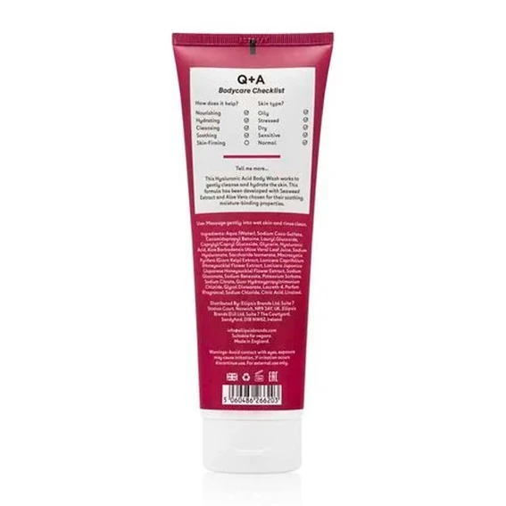 Гель Q+A для тела очищающий с гиалуроновой кислотой Hyaluronic Acid Body Wash 250 ml - Фото №2