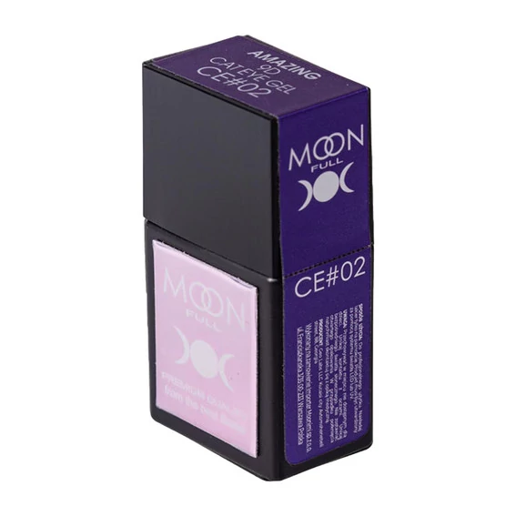 SALE Гель-лак MOON FULL Amazing 9D Cat Eye CE02 коричневый 12 мл (5905123021183) - Фото №2