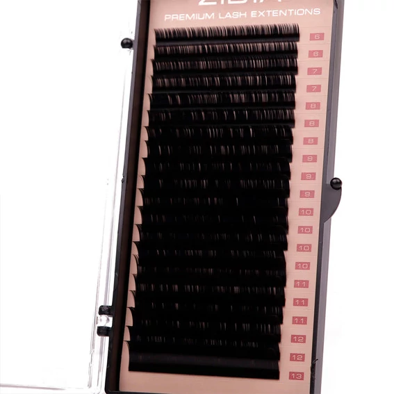Ресницы ZIDIA Premium Lash Extensions для наращивания  (20 лент) C0,07 х MIX (6-13 мм) - Фото №3